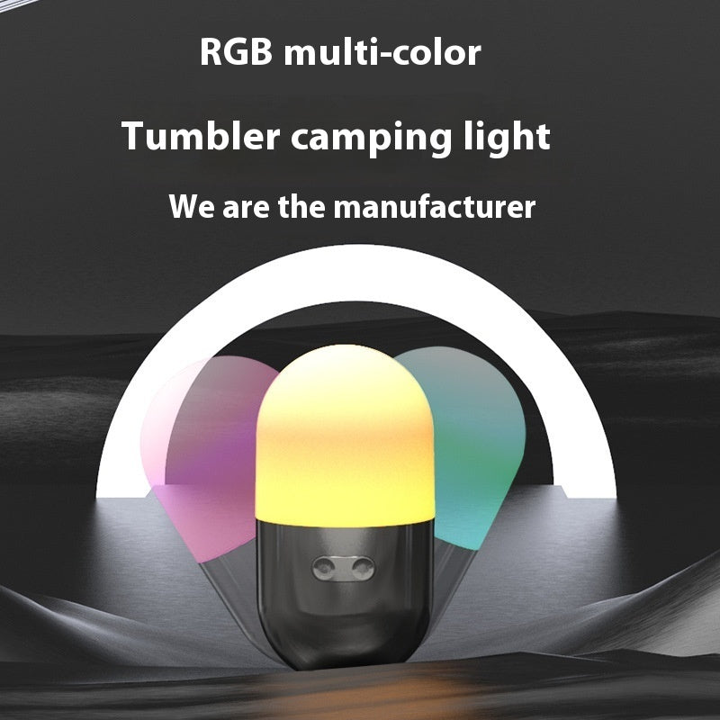 Mini RGB Camping Light – Rechargeable LED Lamp for Travel, Tent & Night Use