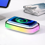 LED Bedside Lamp with Wireless Charger – Small Night Light for Desk Setup
