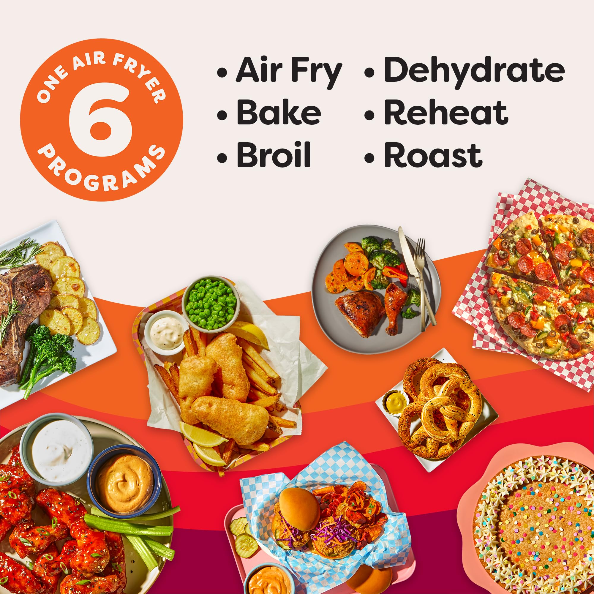 Instant Pot Vortex Plus 6QT XL Air Fryer, 6-in-1, Broils, Dehydrates, Crisps, Roasts, Reheats, Bakes for Quick Easy Meals, 100+ In-App Recipes, Dishwasher-Safe, from the Makers of Instant Pot, Black