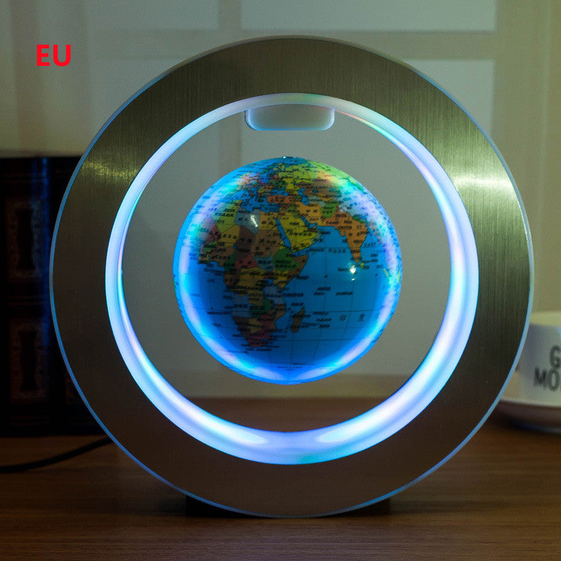 Anti-Gravity Floating Globe – LED World Map Magnetic Levitation Lamp