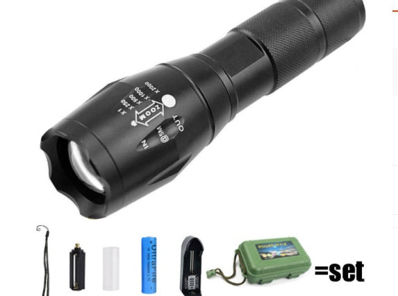 Super Bright LED Flashlight – Rechargeable Waterproof Tactical Torch for Camping & Home