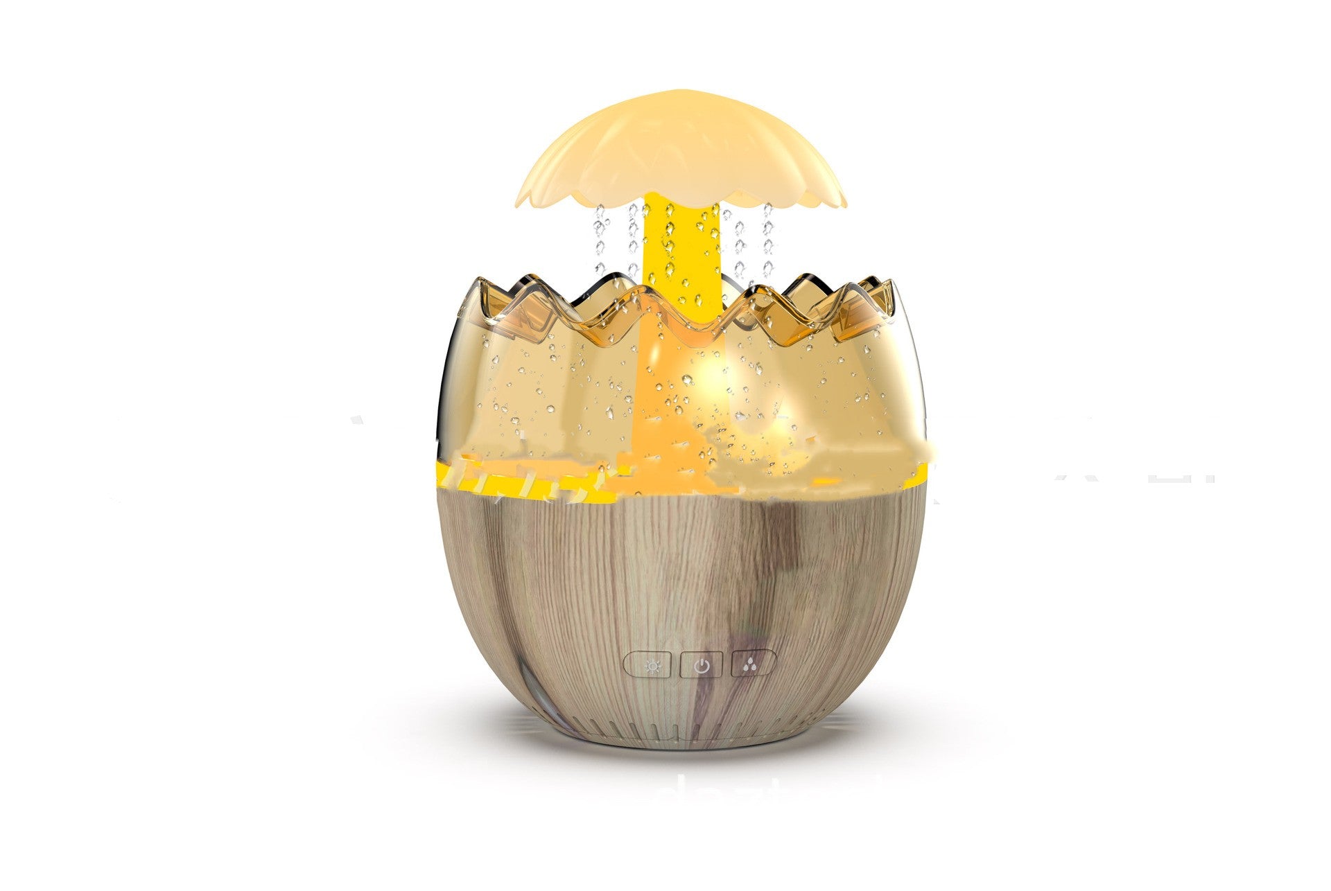 Raindrop Aroma Diffuser – Ultrasonic Humidifier with Color Changing Light