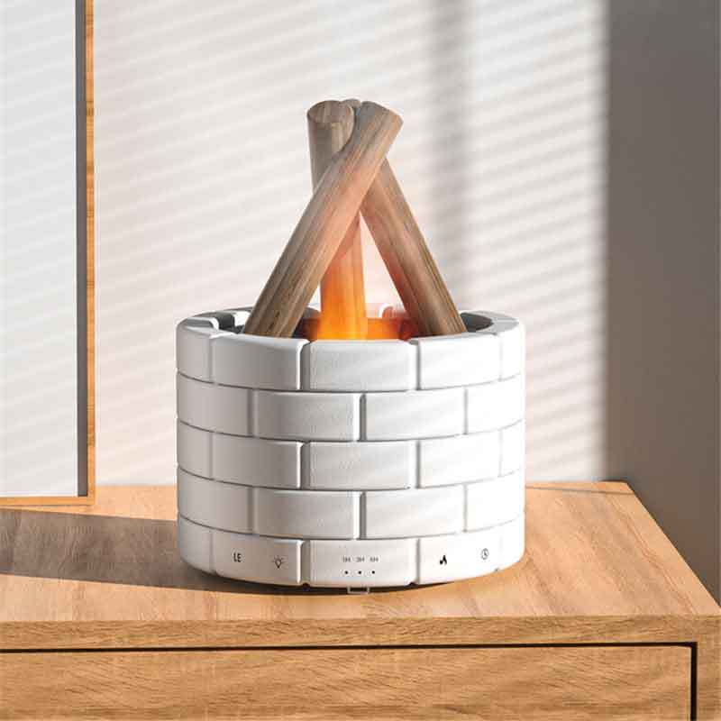 Flame Simulation Humidifier – Aroma Diffuser & Bedroom Spray