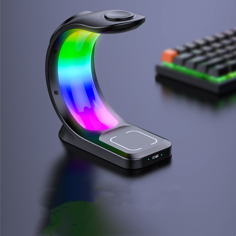 4-in-1 Wireless Charger Stand – Magnetic Fast Charging Dock for iPhone, AirPods & Watch
