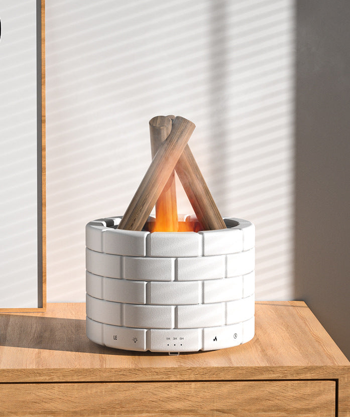Flame Simulation Humidifier – Aroma Diffuser & Bedroom Spray