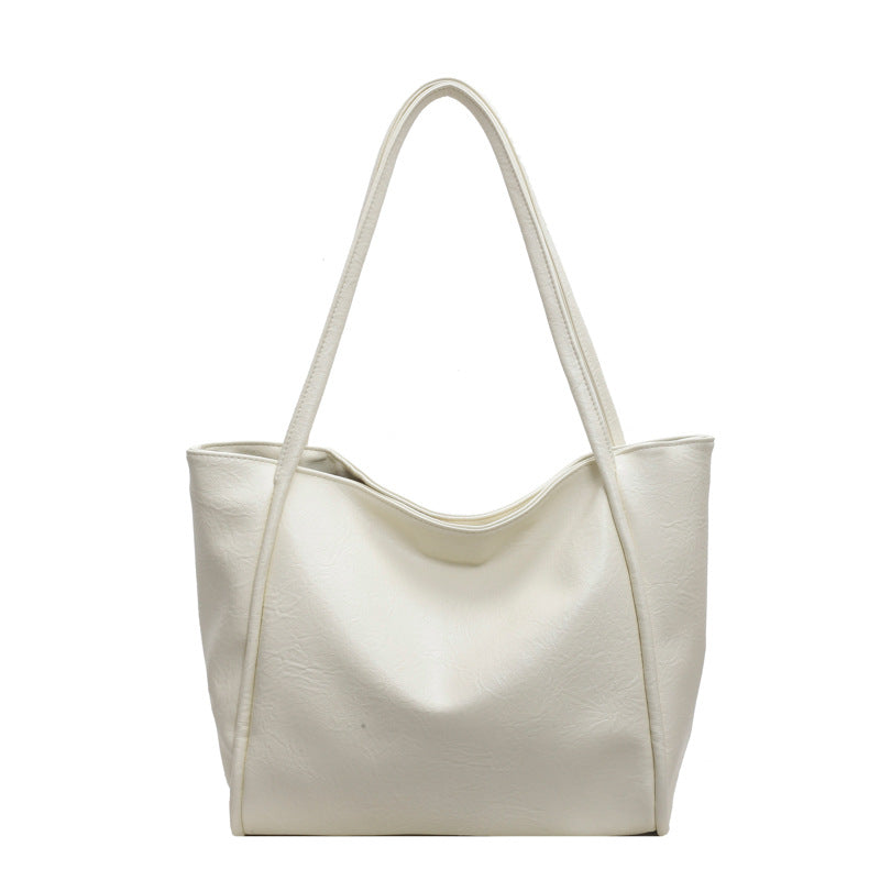 Women’s Soft Leather Tote Bag – Large Capacity Shoulder Bag for Work & Travel