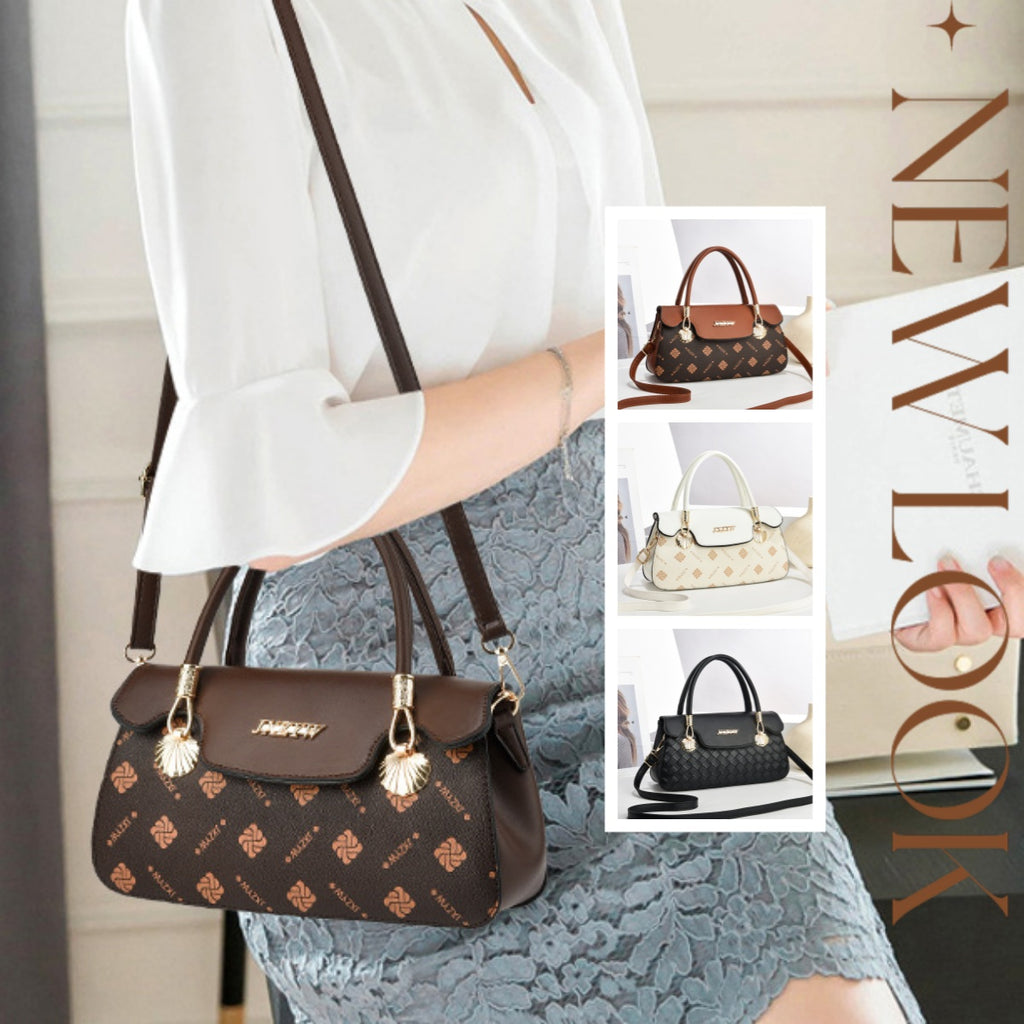 Women’s Vintage Handbag – Letter Printed Crossbody Shoulder Bag
