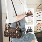 Women’s Vintage Handbag – Letter Printed Crossbody Shoulder Bag