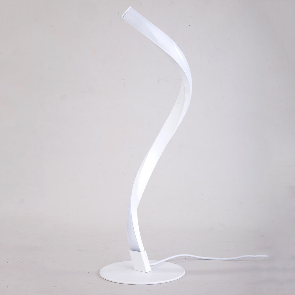 Snake Design Table Lamp – Spiral LED Night Light for Bedroom Decor