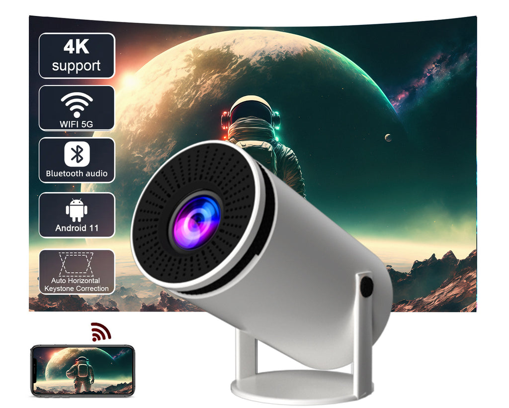 HY300 HD Projector – Mini Smart Home Cinema Projector for Movies & Gaming