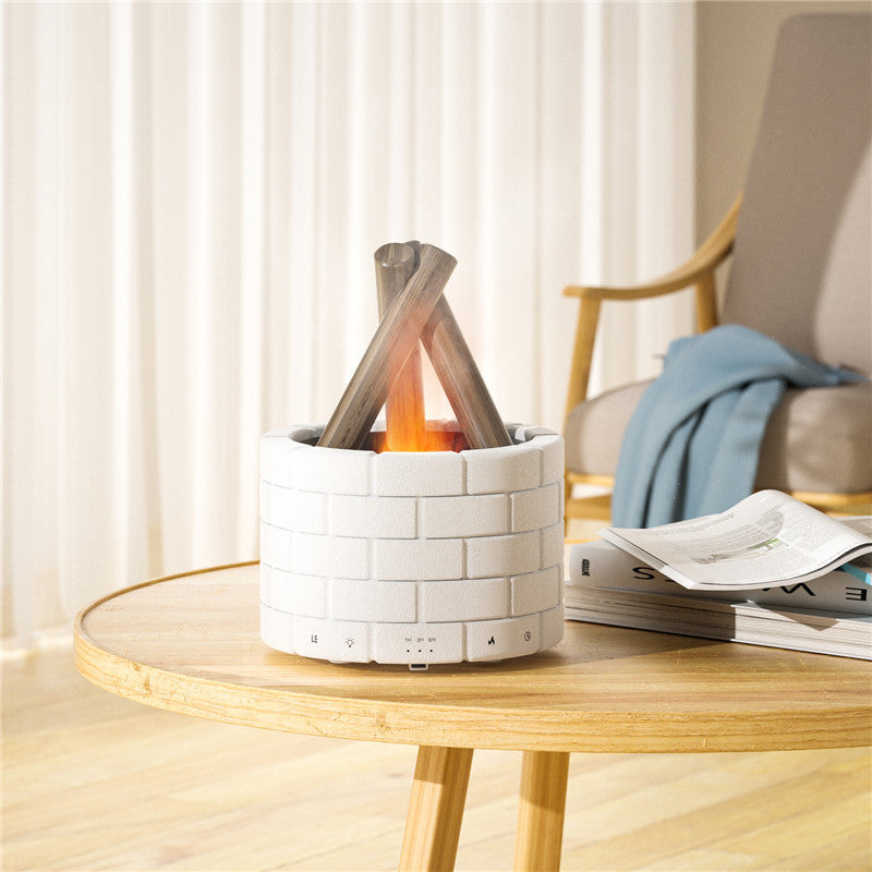 Flame Simulation Humidifier – Aroma Diffuser & Bedroom Spray