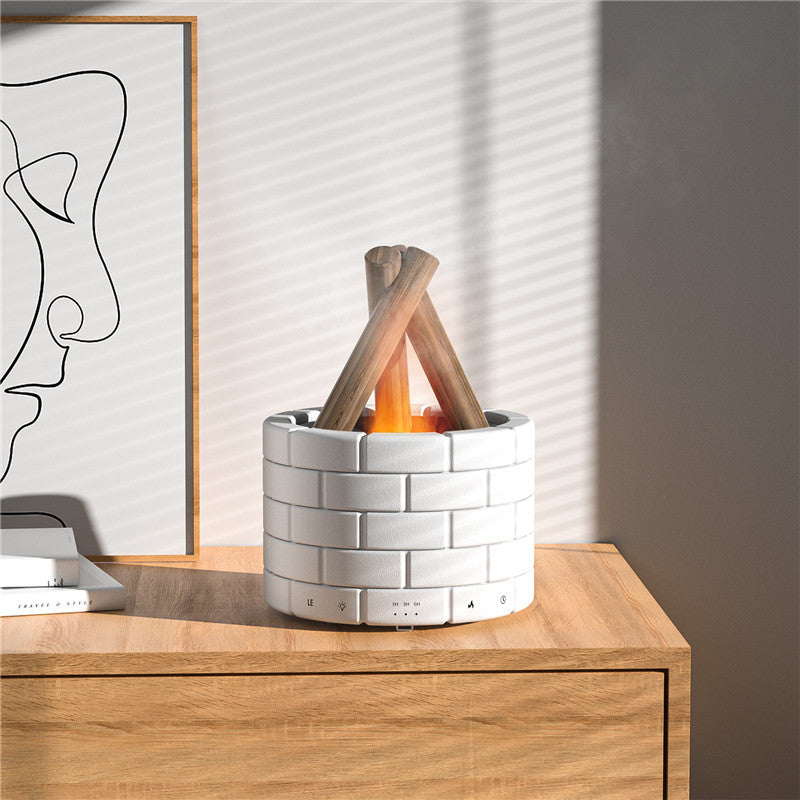 Flame Simulation Humidifier – Aroma Diffuser & Bedroom Spray