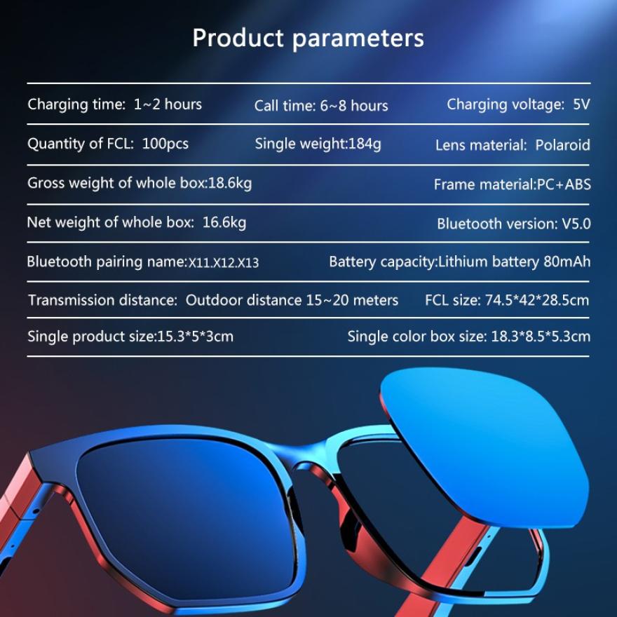 Wireless Audio Sunglasses – Smart Bluetooth Glasses for Running & Outdoor Sports