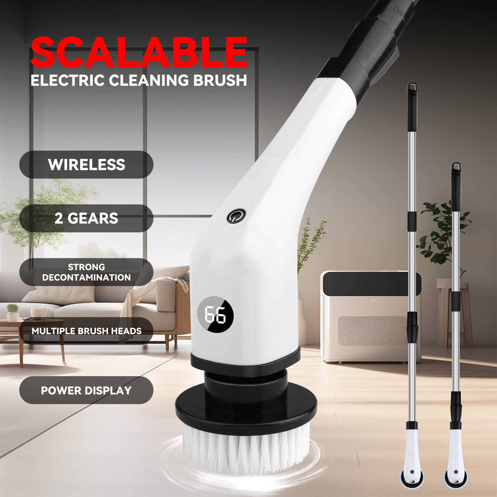 Electric Spin Scrubber – 7-in-1 Cleaning Brush for Bathroom, Tile & Kitchen