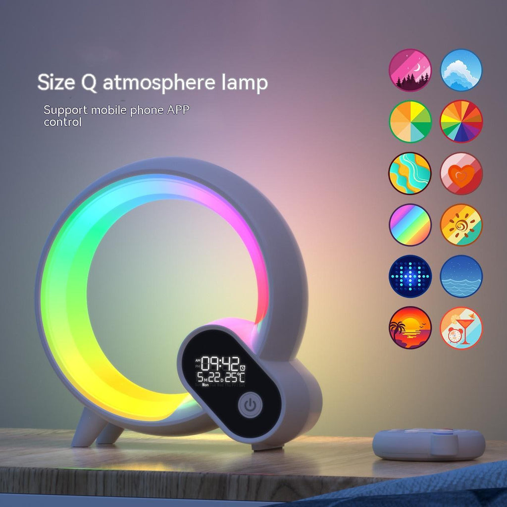 Smart Sunrise Alarm Clock – Bluetooth Audio, Colorful Atmosphere Light & Digital Display